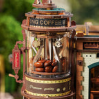 Dream Coffee Factory – 3D Wooden Mechanical Music Box Kit