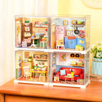 Mini Living Spaces Collection – DIY Miniature Dollhouse Kit