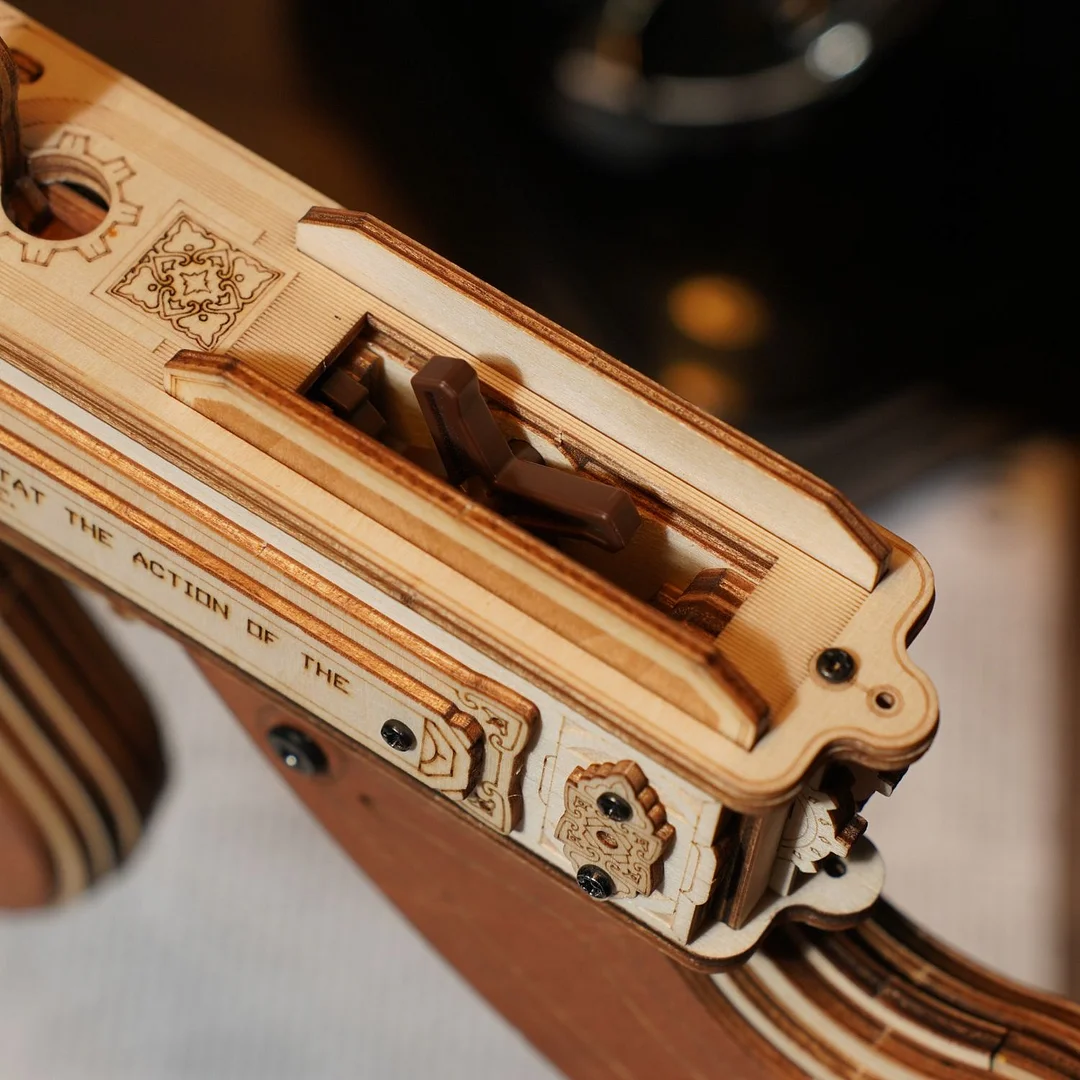 Submachine Gun – 3D Wooden Puzzle Model Kit