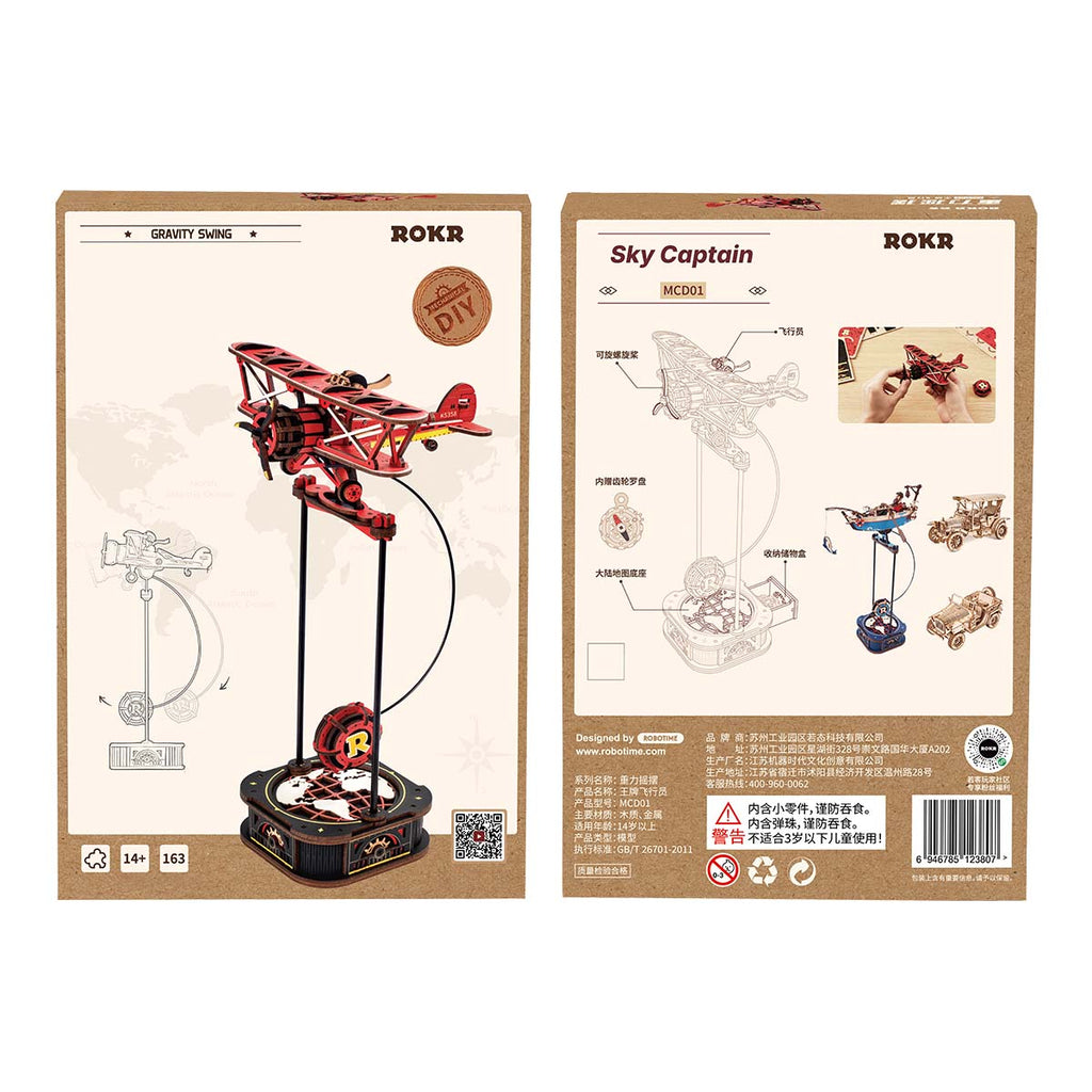 Sky Captain – 3D Wooden Pendulum Balance Toy Kit