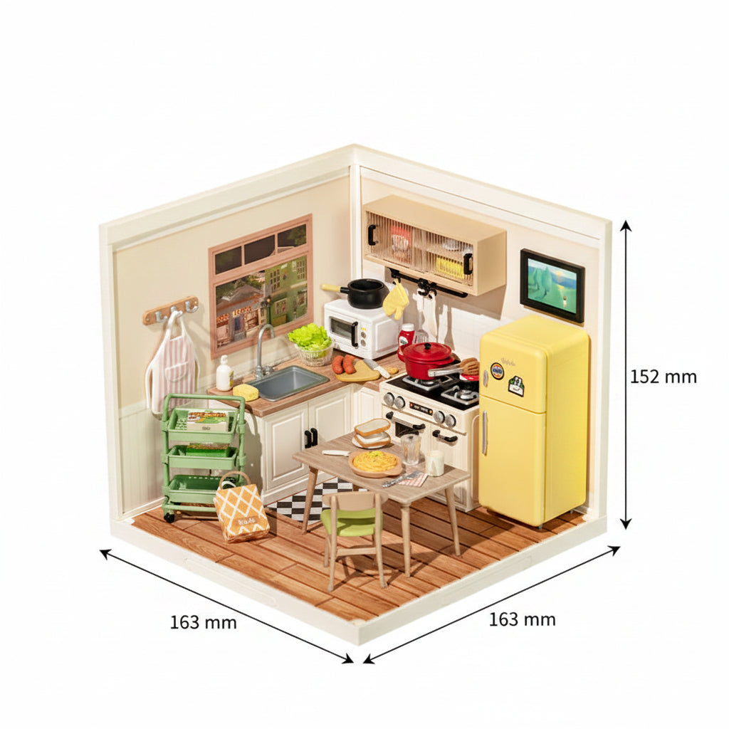 Happy Meals Kitchen – DIY Miniature House Kit
