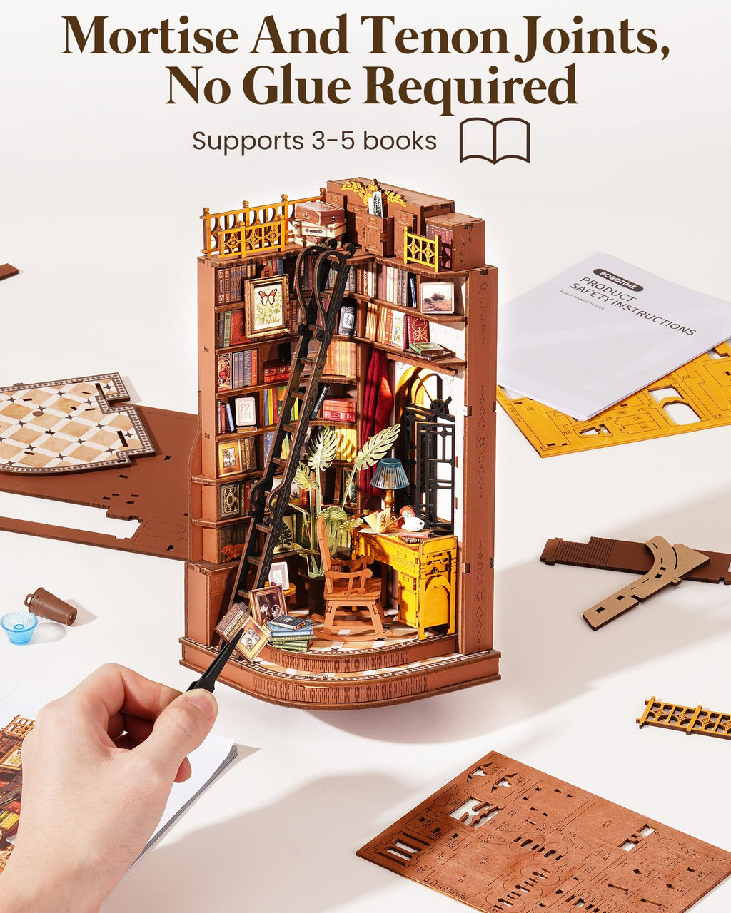 Silent Corner Study – DIY Book Nook Kit