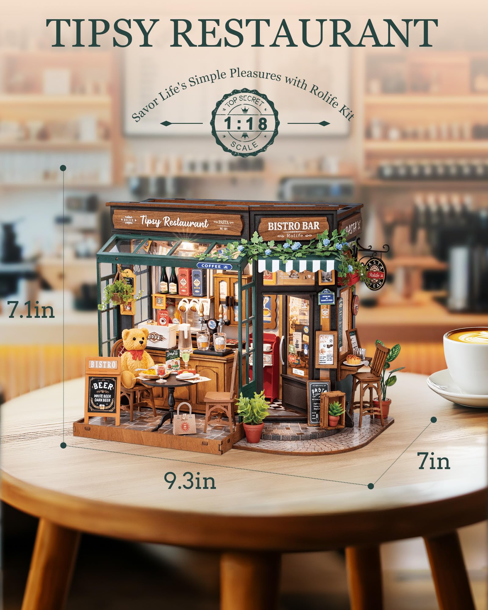 Tipsy Restaurant – DIY Miniature House Kit