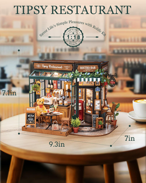 Tipsy Restaurant – DIY Miniature House Kit