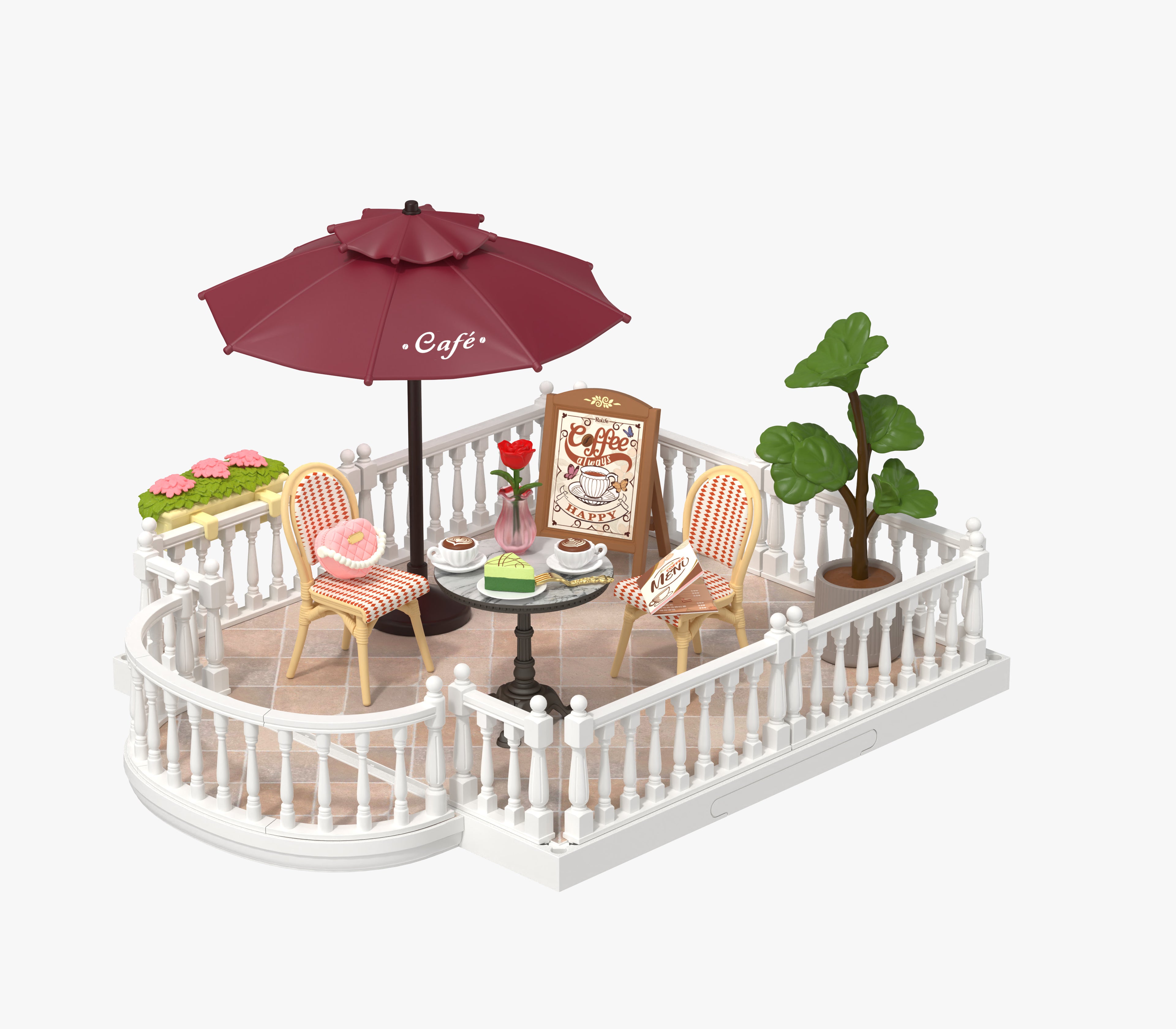 Terrace Living Collection – DIY Miniature House Kit