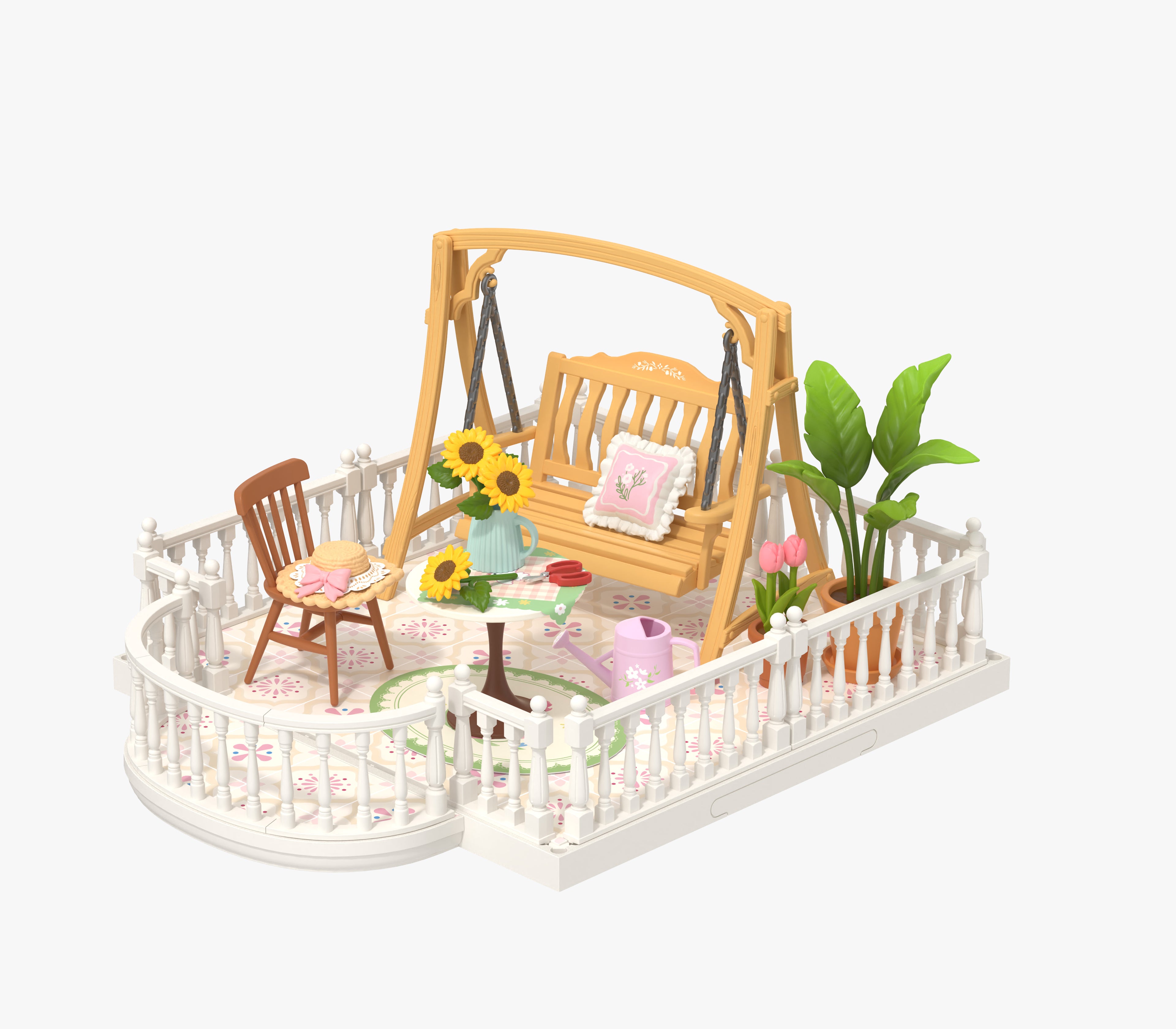 Terrace Living Collection – DIY Miniature House Kit