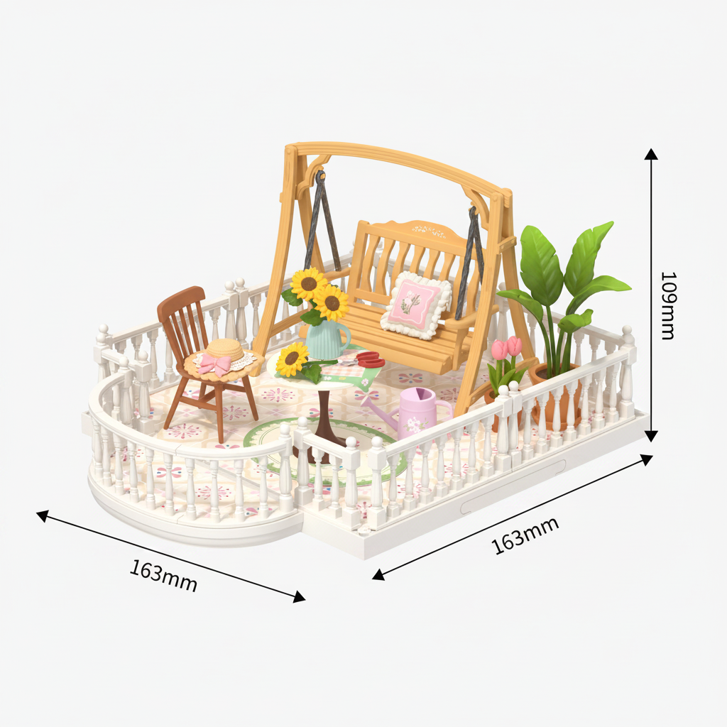 Terrace Living Collection – DIY Miniature House Kit