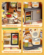 Rolife Night Out Food Stall – DIY Miniature House Kit