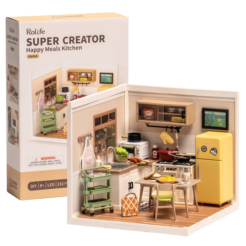 Happy Meals Kitchen – DIY Miniature House Kit