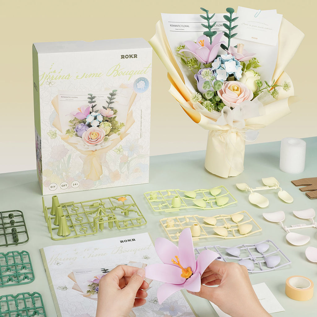 Spring Time Bouquet – DIY Flower Model Kit