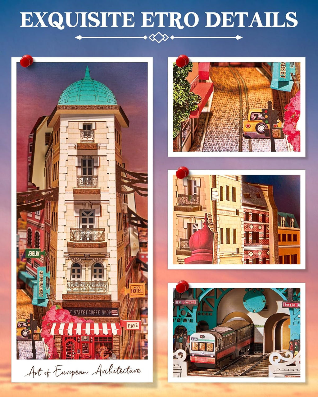 Urban Street Subway Book Nook – DIY Model Kit