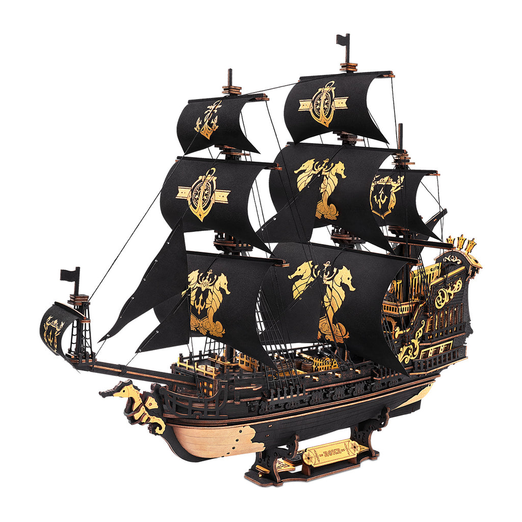 The Seahorse Barque – 3D Wooden Sailing Ship Model Kit