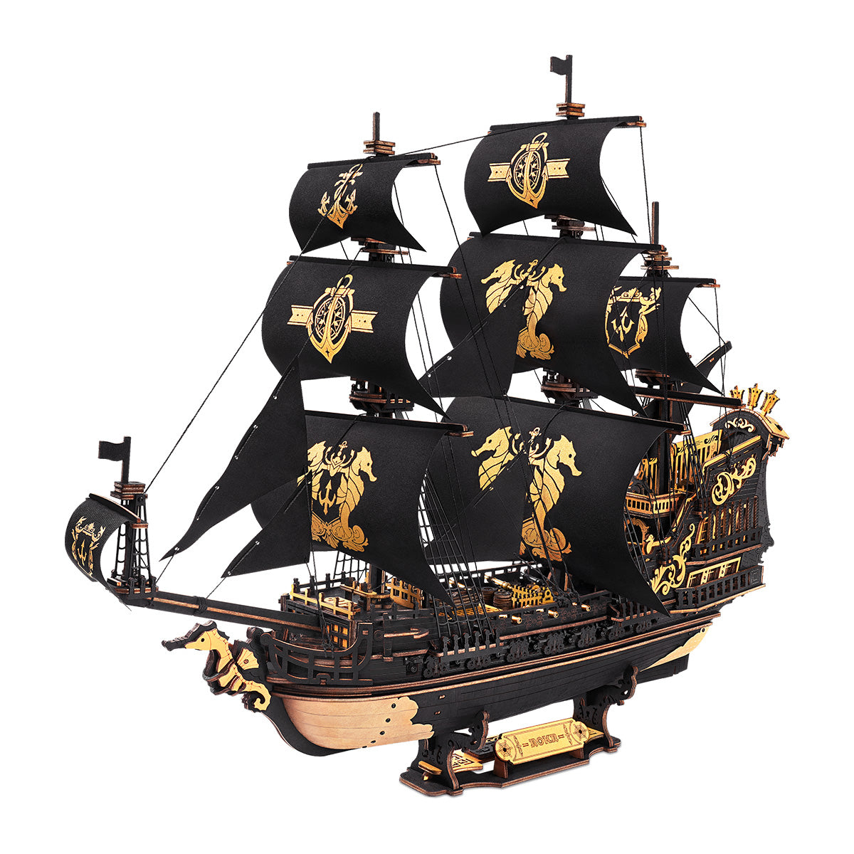 The Seahorse Barque – 3D Wooden Sailing Ship Model Kit
