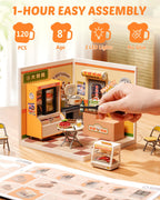 Rolife Night Out Food Stall – DIY Miniature House Kit