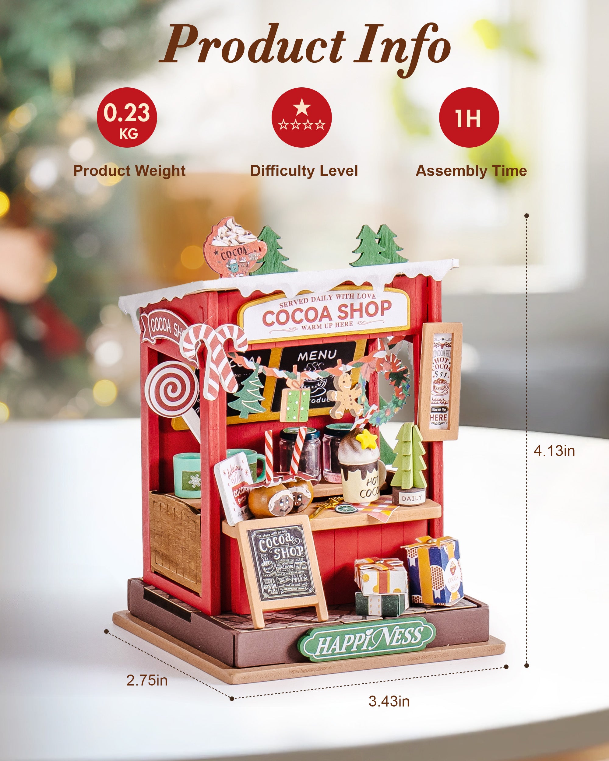Christmas Mini Market Collection – DIY Miniature House Kit