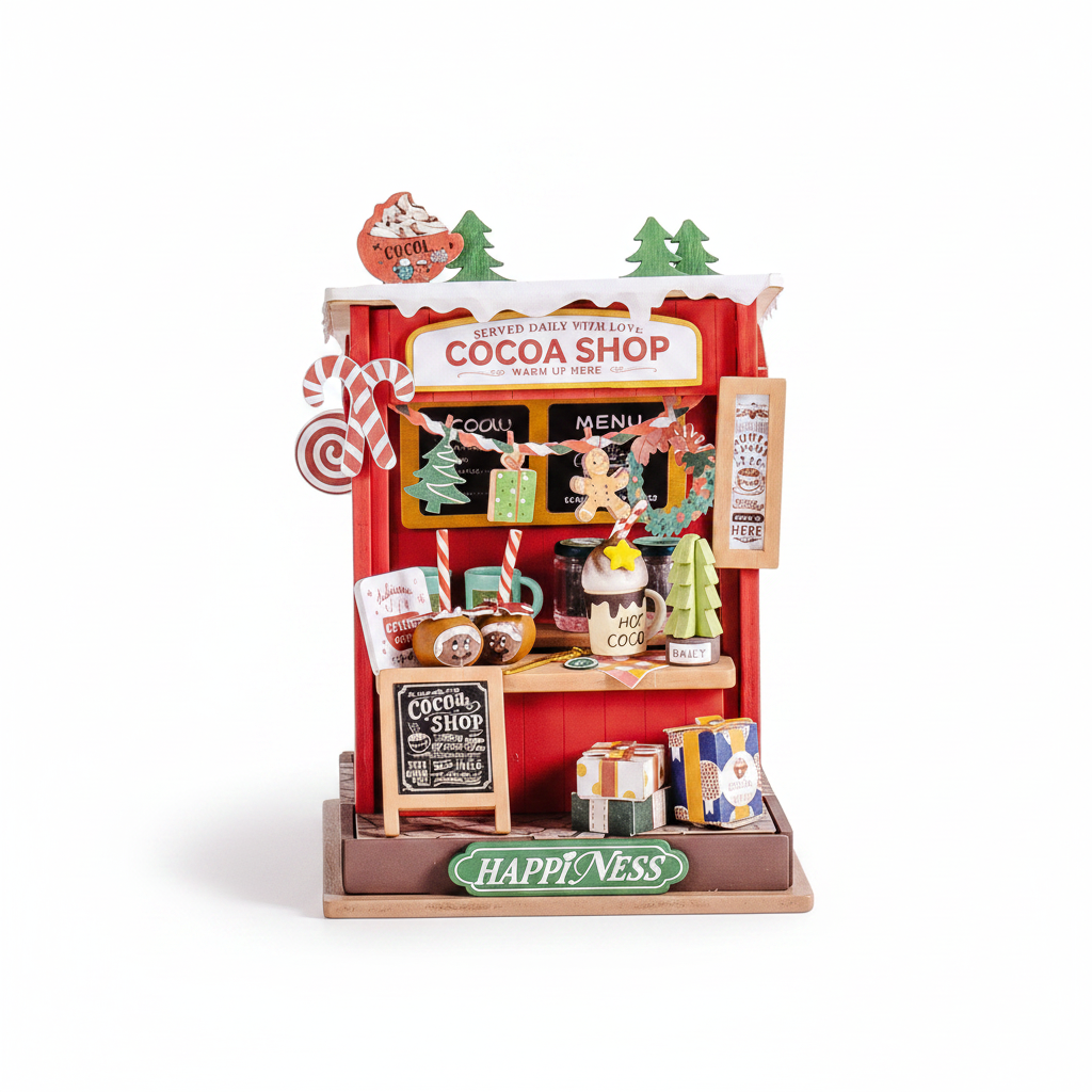 Christmas Mini Market Collection – DIY Miniature House Kit