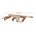 Submachine Gun – 3D Wooden Puzzle Model Kit