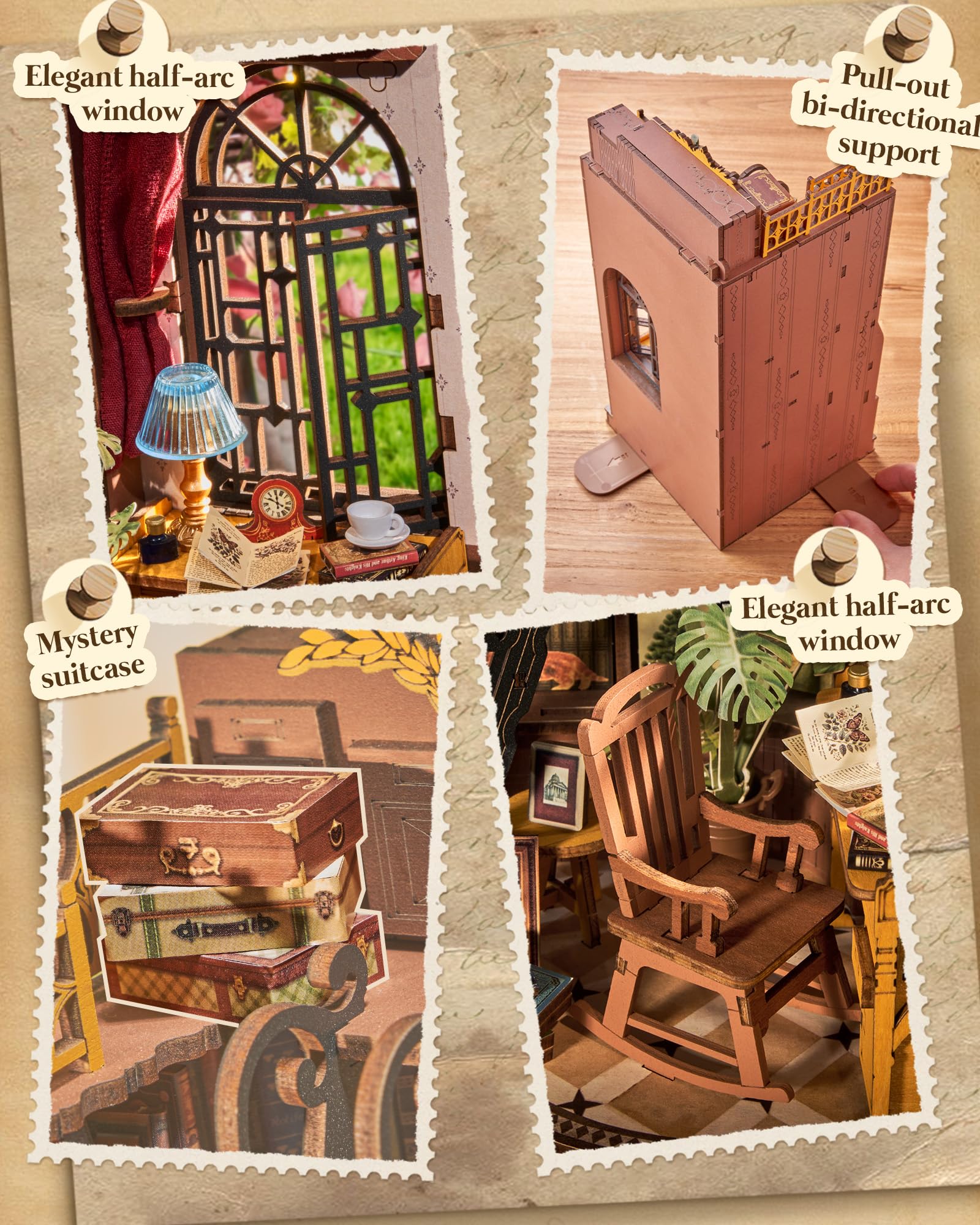 Silent Corner Study – DIY Book Nook Kit