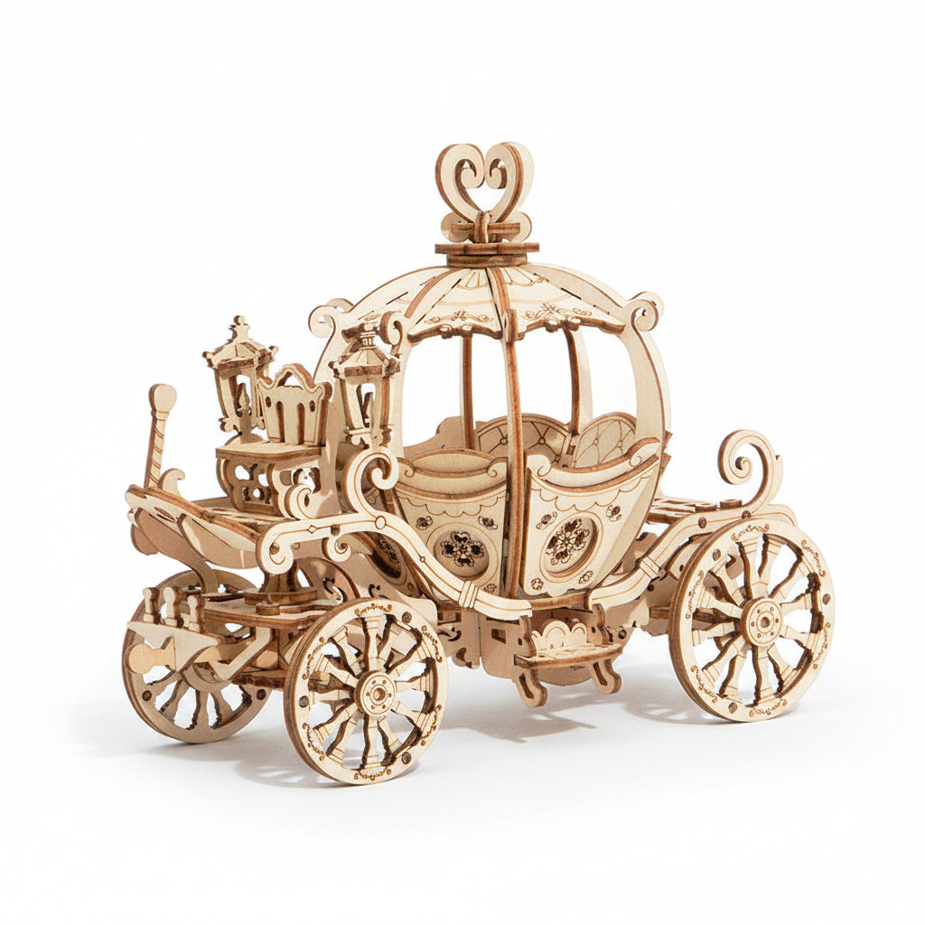 Pumpkin Cart – 3D Wooden Puzzle Kit