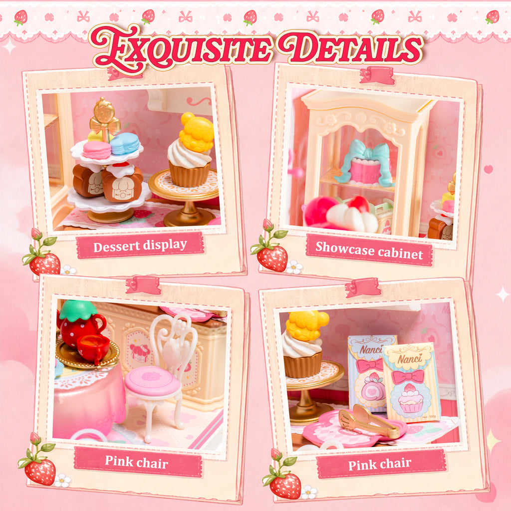 Rolife Nanci Strawberry Teatime – DIY Miniature House Kit