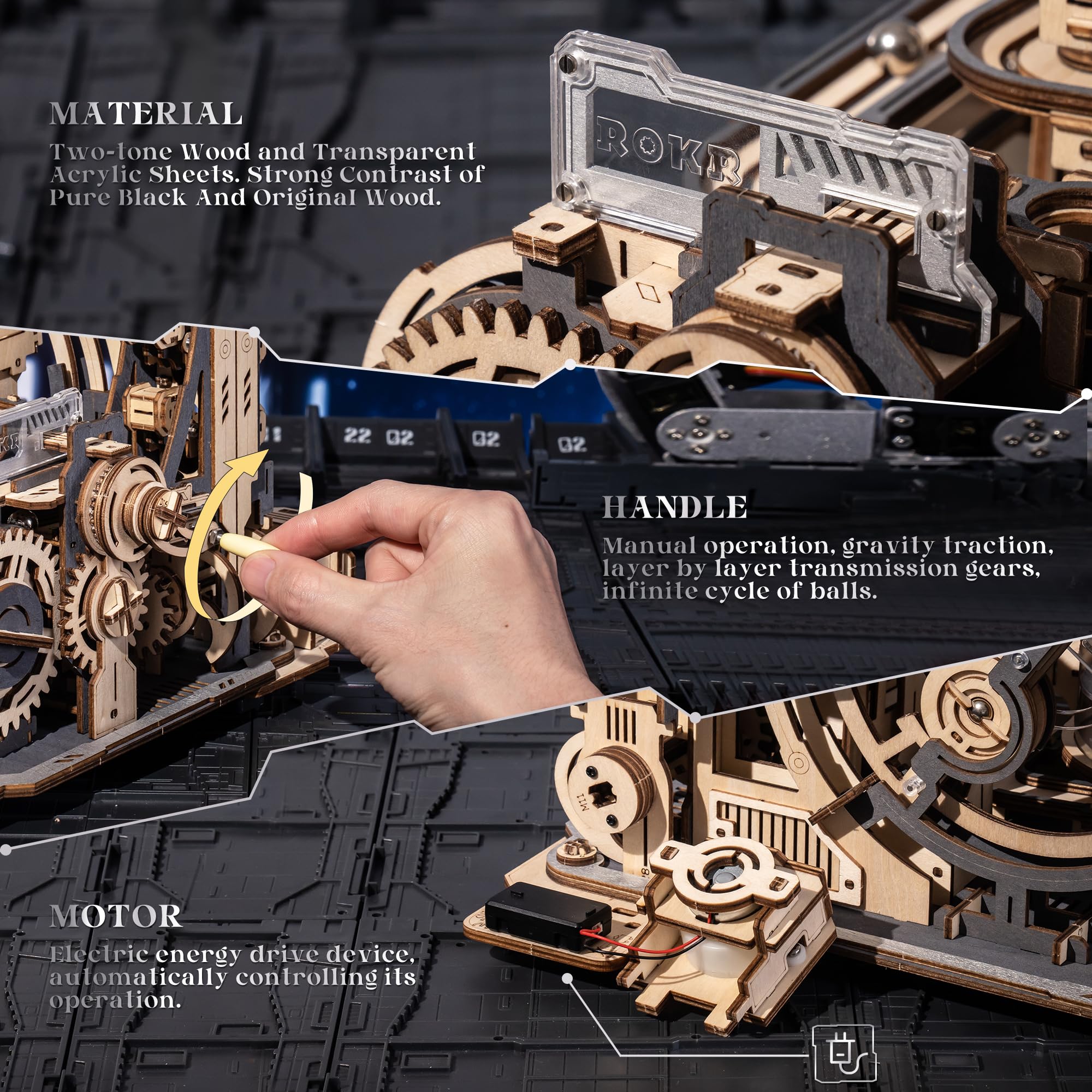 Marble Spaceport – Mechanical Marble Run Kit