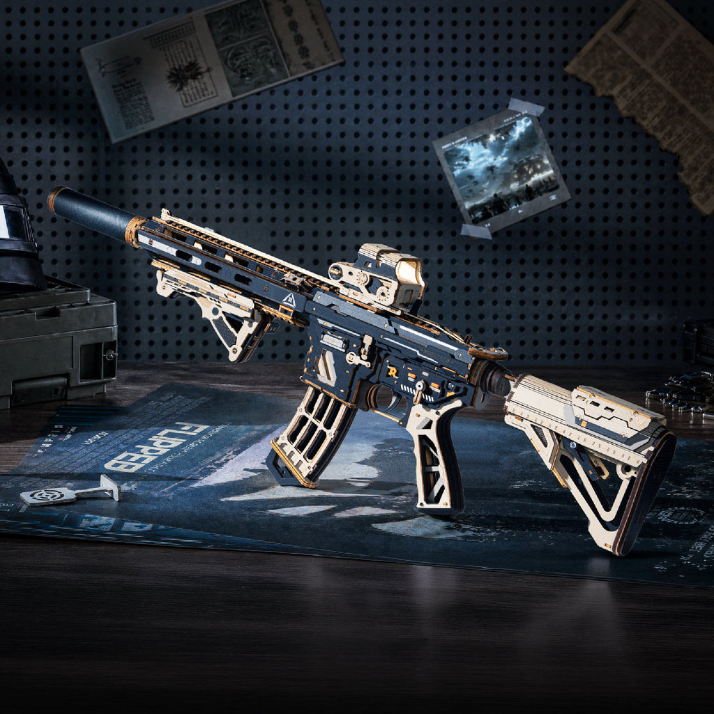 Rokr M416 Carbine – DIY Mechanical Model Kit