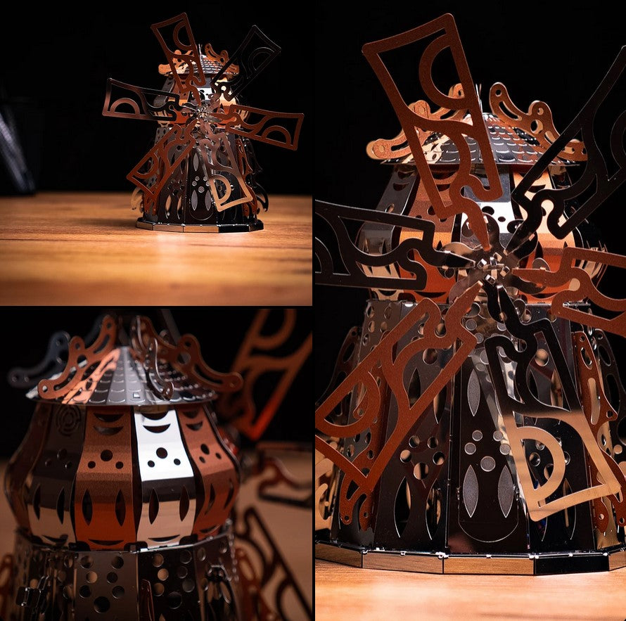 Metal Time Mysterious Mill Windmill - DIY Metal Model Kit