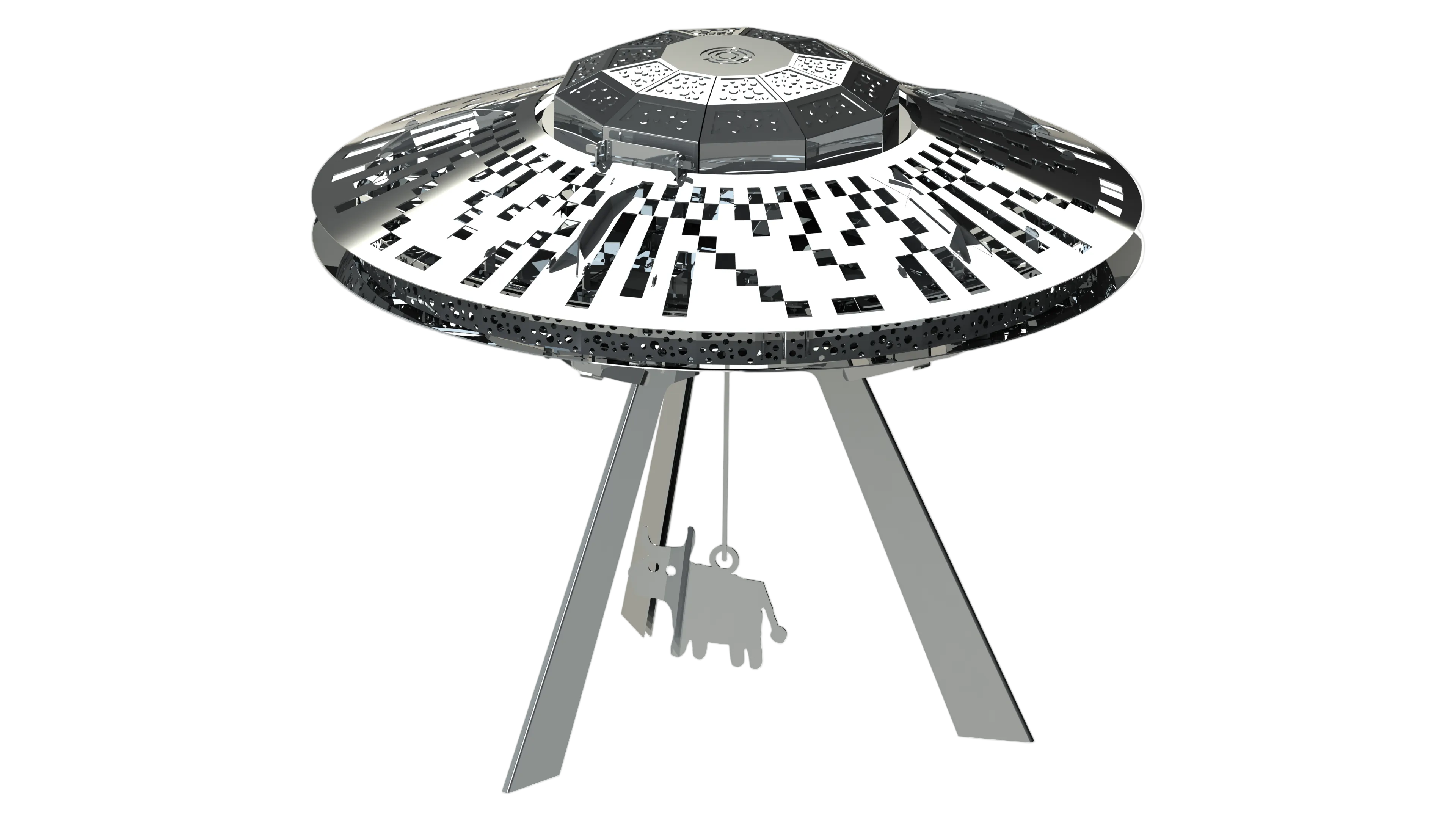 Metal Time Stellar Raiders UFO – DIY Metal Model Kit