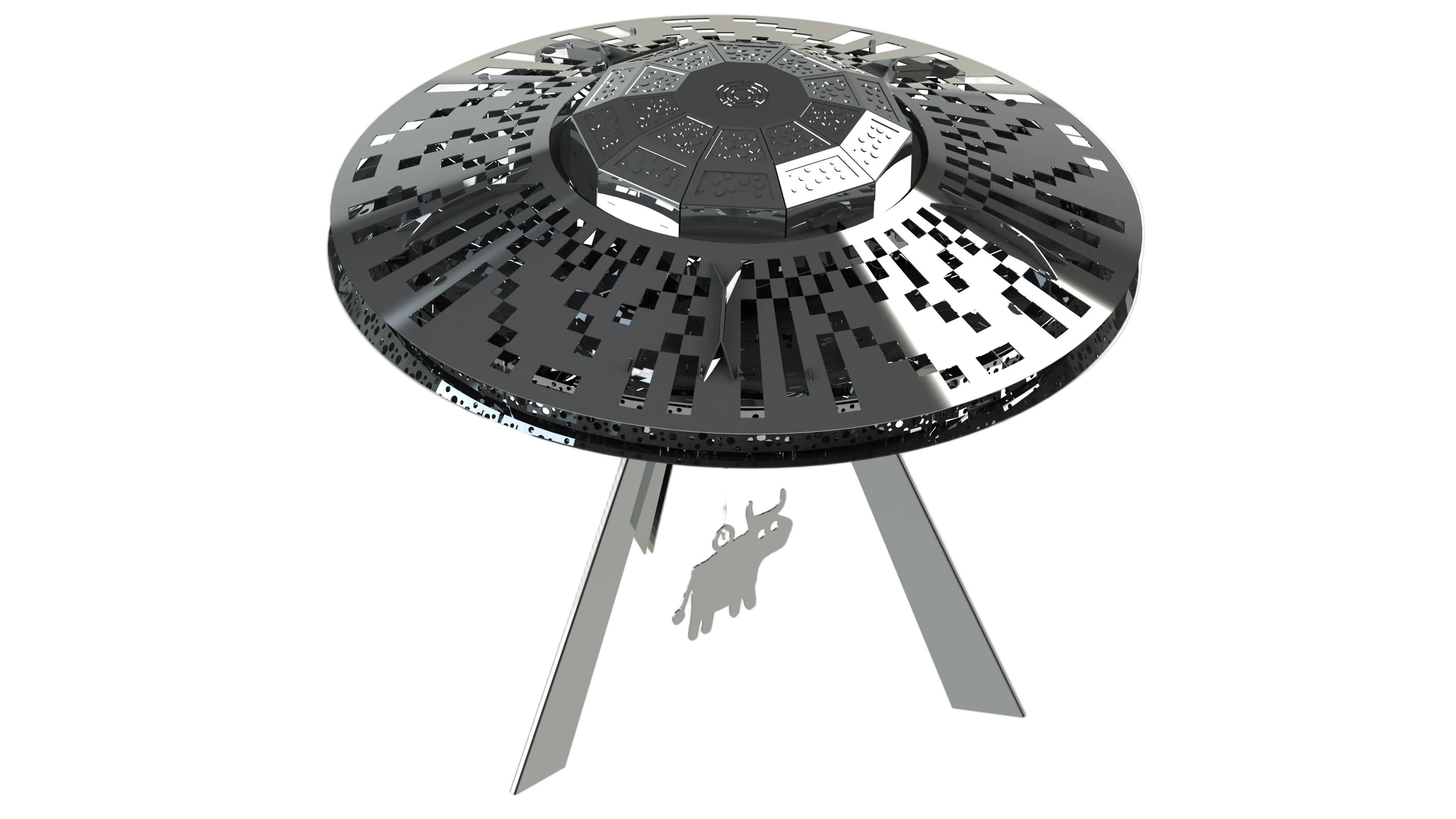 Metal Time Stellar Raiders UFO – DIY Metal Model Kit