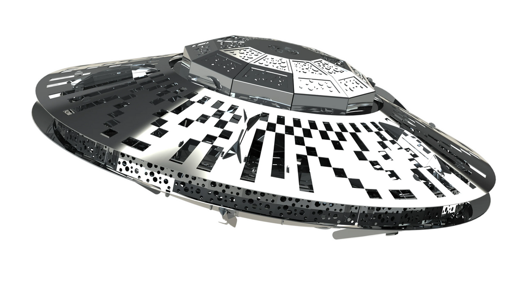 Metal Time Stellar Raiders UFO – DIY Metal Model Kit