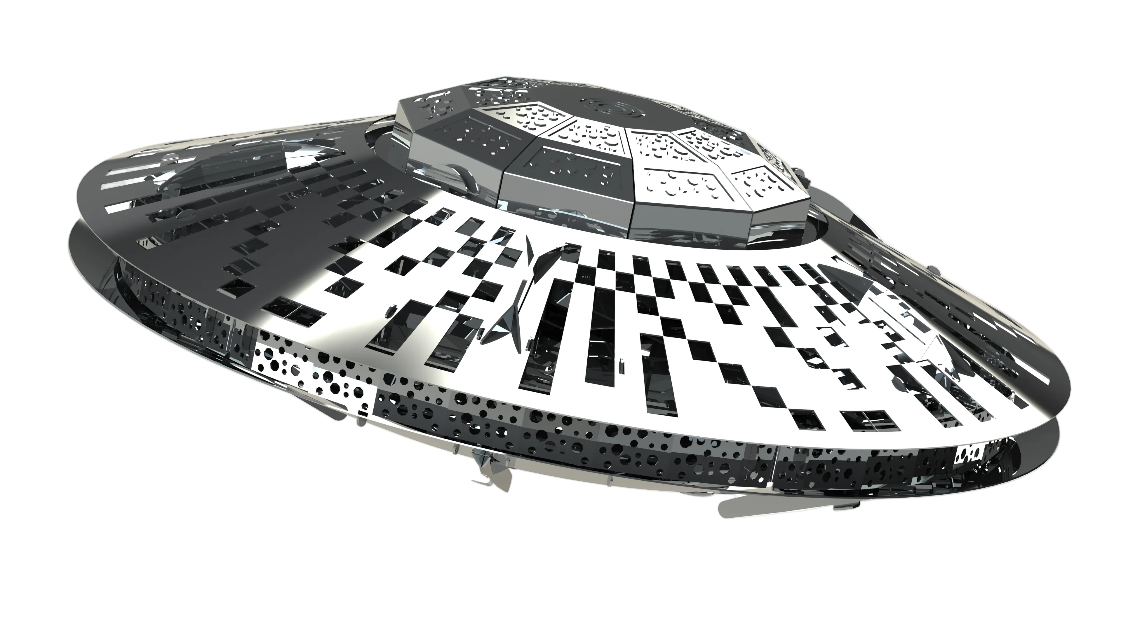 Metal Time Stellar Raiders UFO – DIY Metal Model Kit