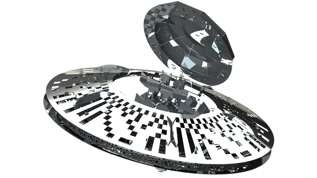 Metal Time Stellar Raiders UFO – DIY Metal Model Kit
