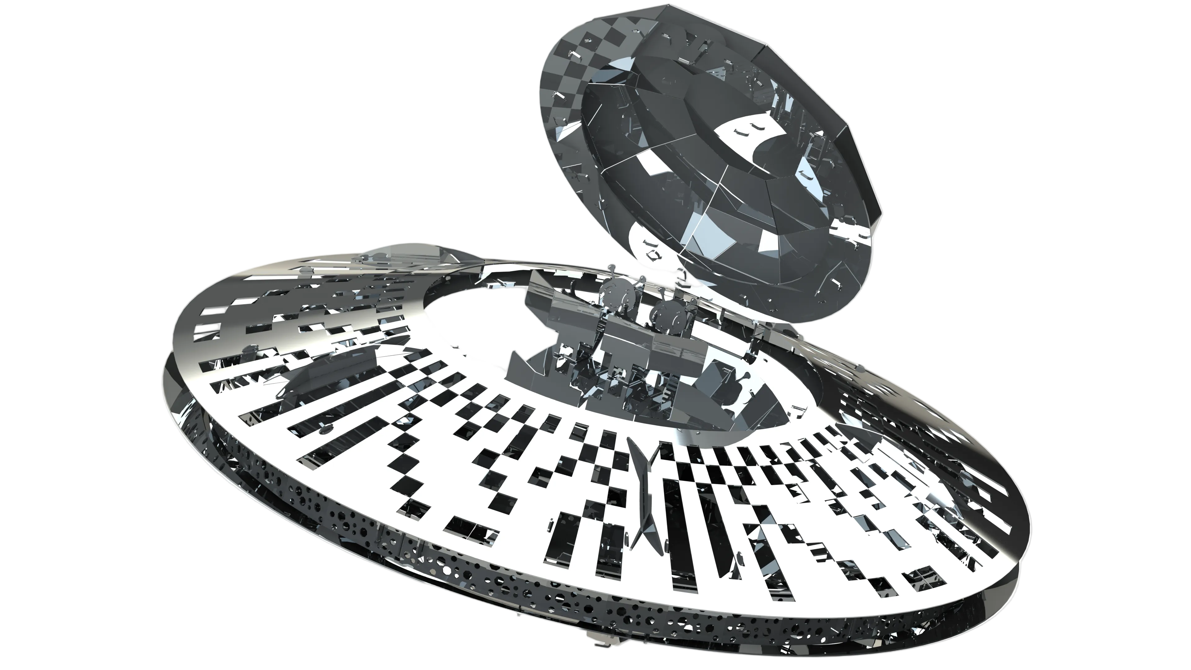 Metal Time Stellar Raiders UFO – DIY Metal Model Kit