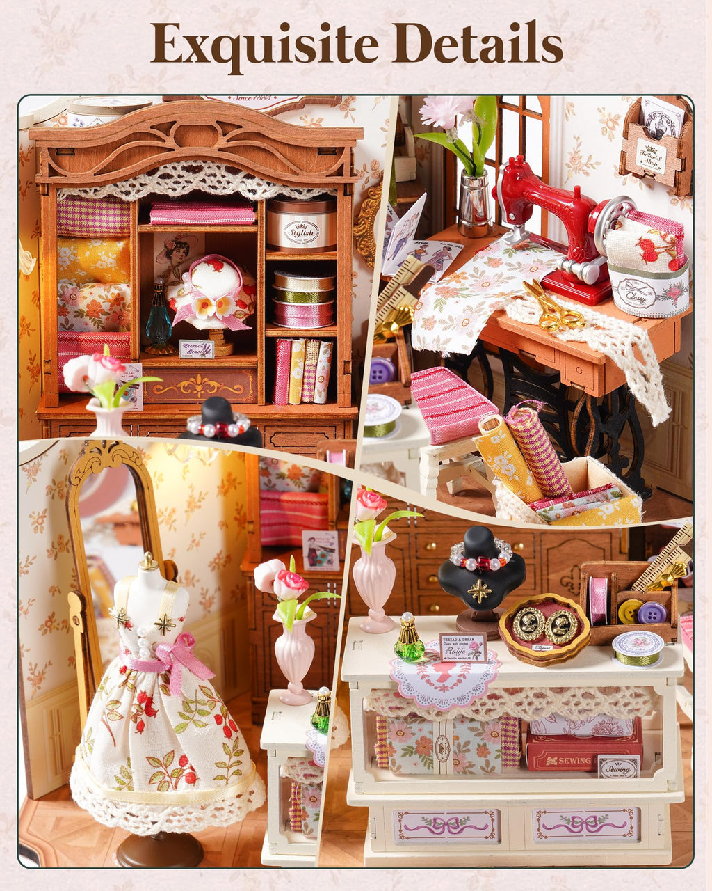 Elsa’s Tailor Shop – DIY Miniature House Kit