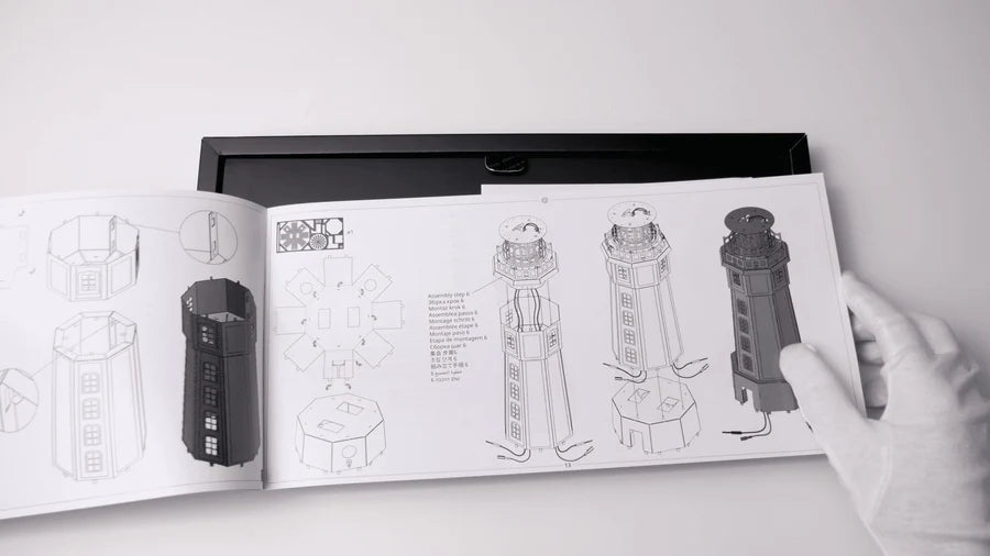 Metal Time Sailor's Companion La Jument Lighthouse - DIY Metal Model Kit