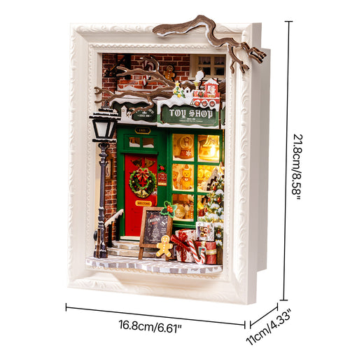 Santa's Toy Shop – 3D Wooden Puzzle Story Frame Kit
