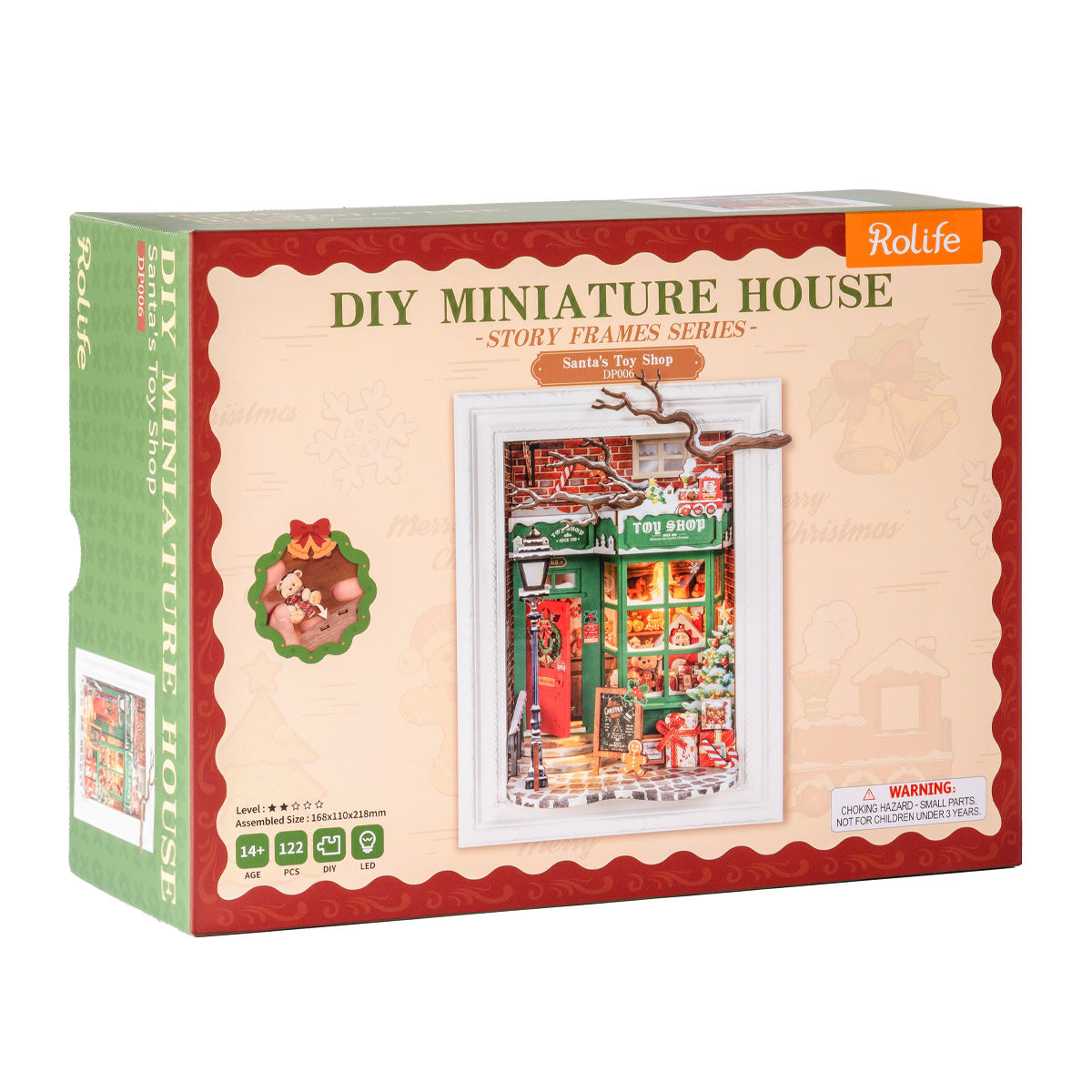 Santa's Toy Shop – 3D Wooden Puzzle Story Frame Kit