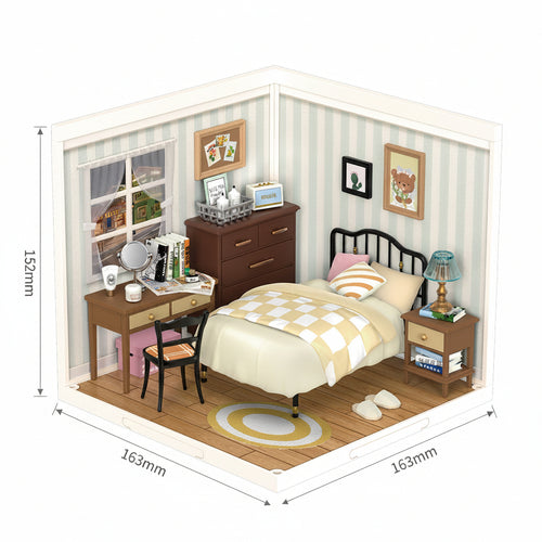 Sweet Dream Bedroom – DIY Miniature House Kit