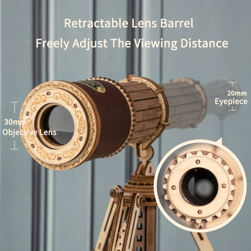 Monocular Telescope – Wooden Model Kit