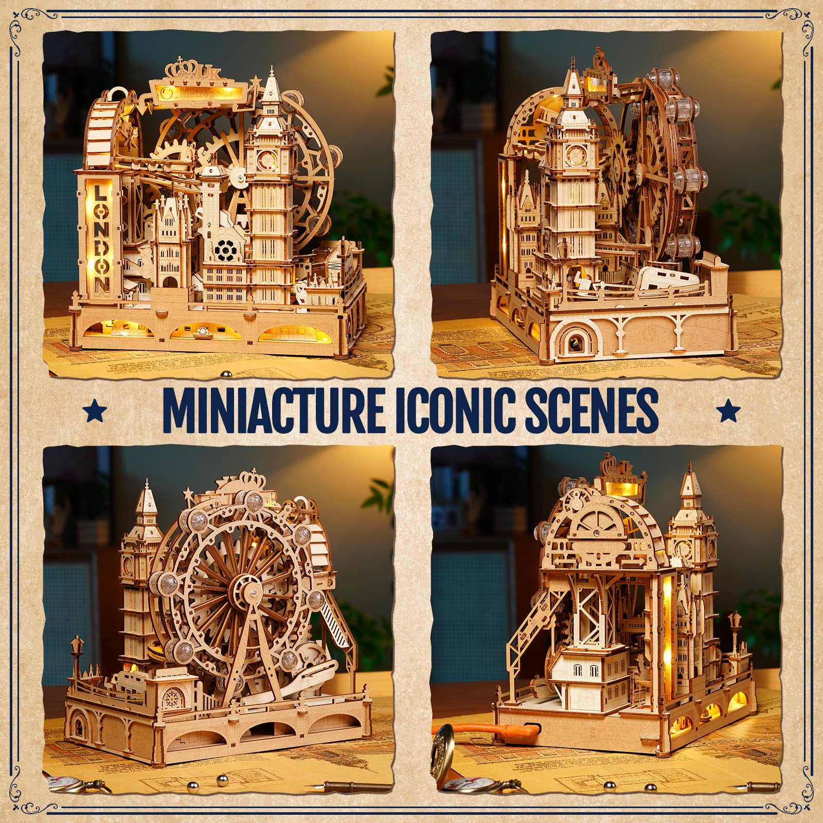 London Marble Run – Mechanical Model Kit