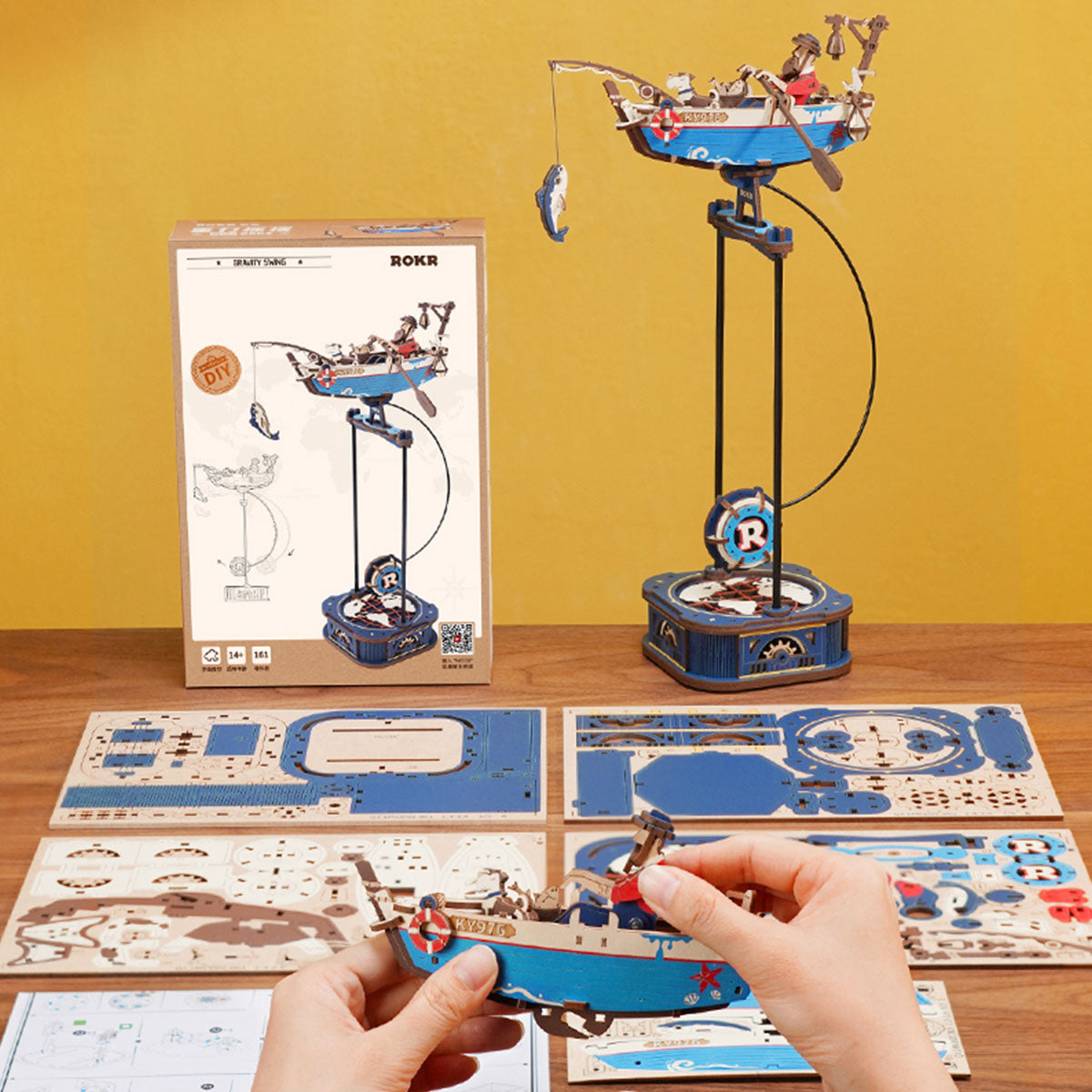 Ocean Balance Swing – Wooden Model Kit