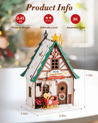 Twinkling Christmas House – DIY Miniature House Kit