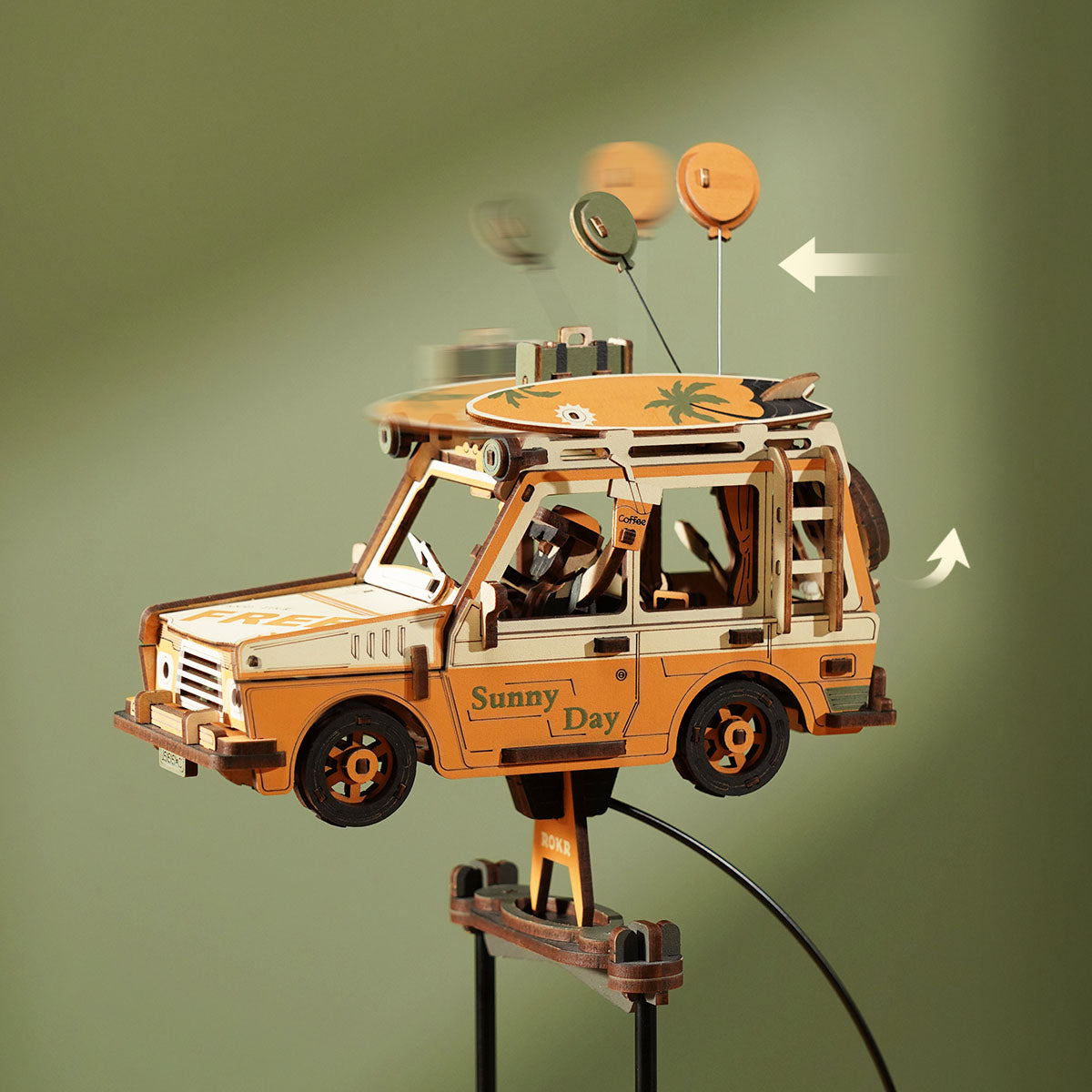 Gravity Balance Duo – Wooden Pendulum Model Kit