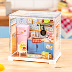 Mini Living Spaces Collection – DIY Miniature Dollhouse Kit