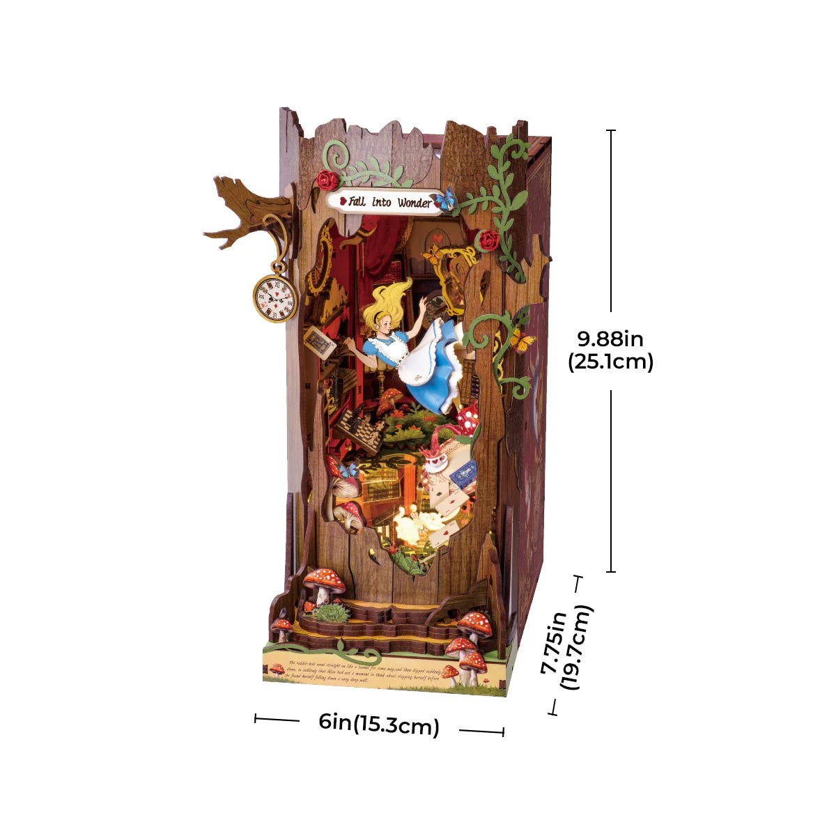 Wonderland Tree Book Nook – DIY Model Kit