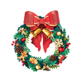 Christmas Wreath – 3D Wooden Puzzle Decoration Kit