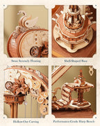 Magic Harp – 3D Wooden Mechanical Music Box Kit