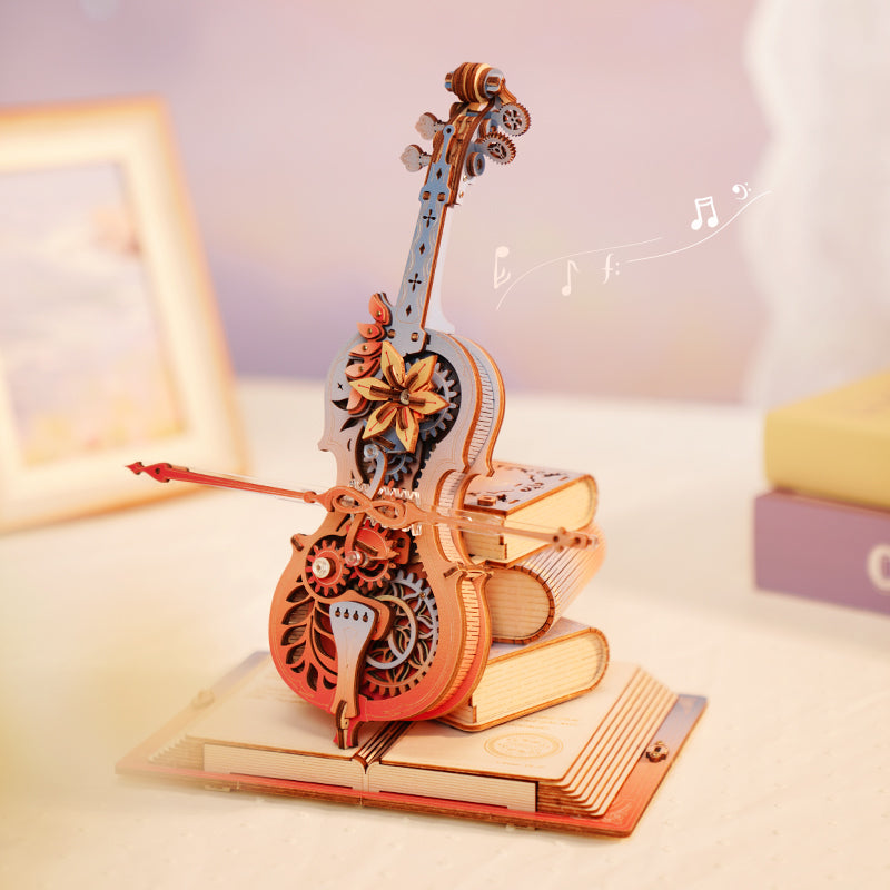 Enchanted Cello Music Box – DIY Mechanical Model Kit
