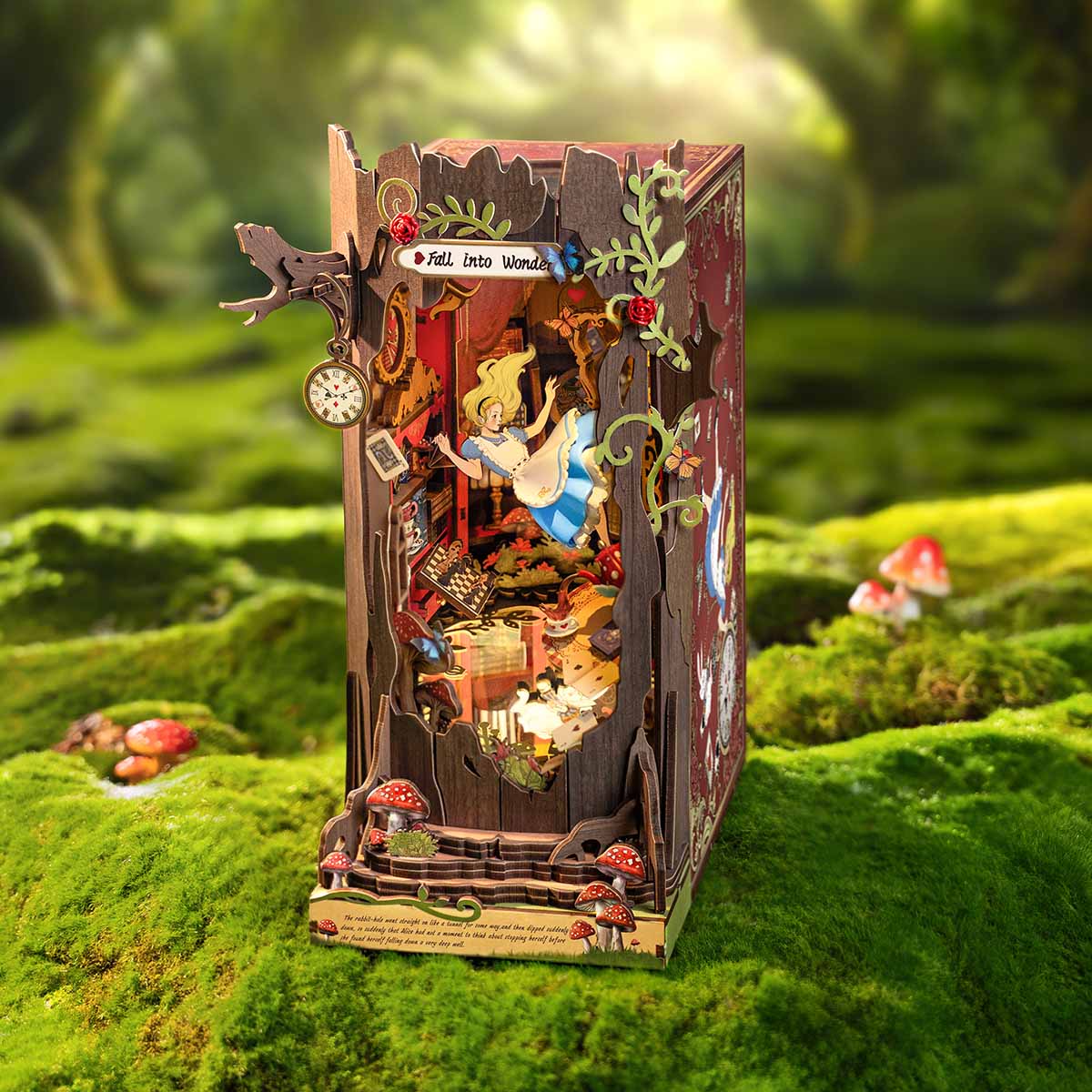 Wonderland Tree Book Nook – DIY Model Kit