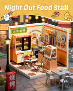 Rolife Night Out Food Stall – DIY Miniature House Kit